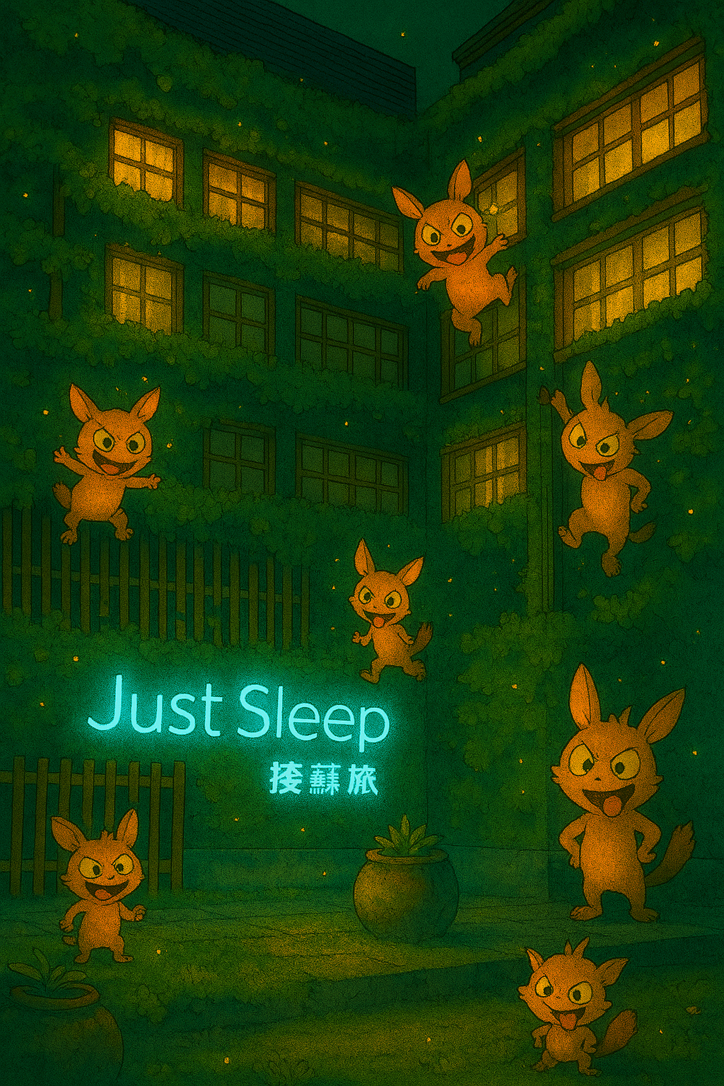 與淘氣的森林小精靈泡湯去~