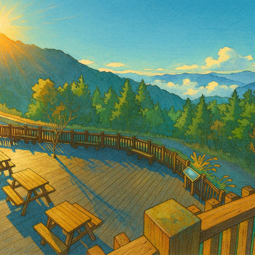 太平山的落日餘暉