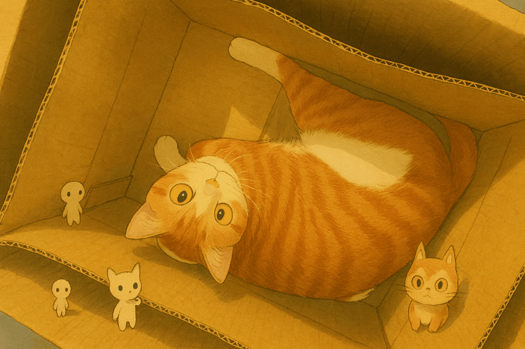 慵懶的貓咪與森林小精靈