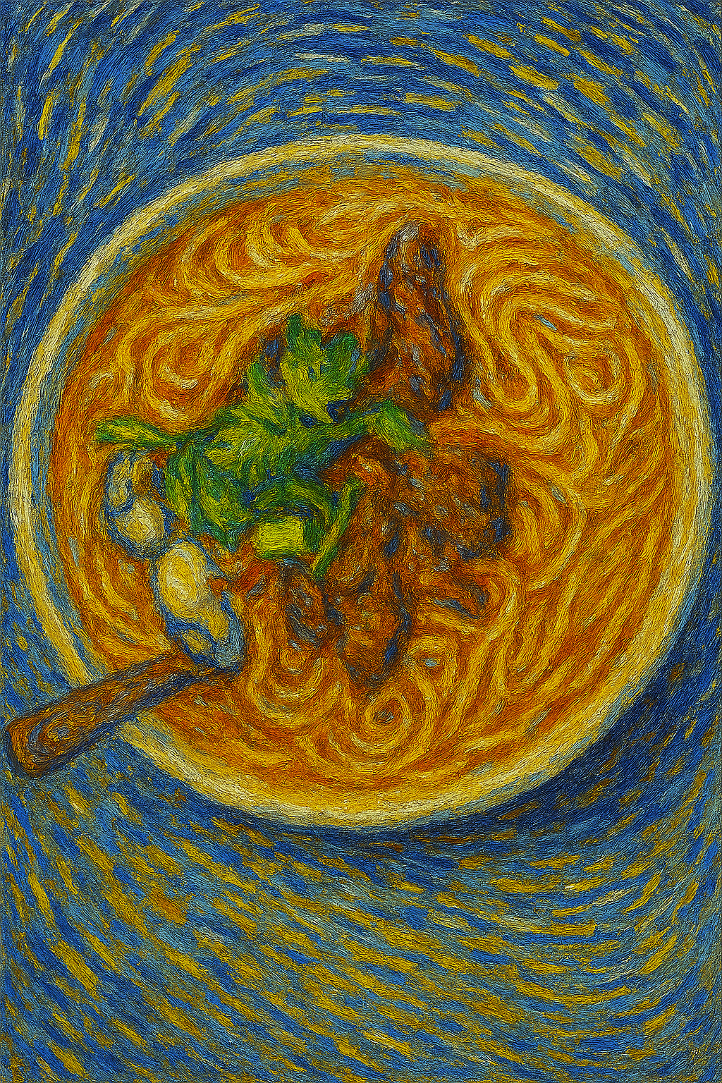 梵谷與暖呼呼的蚵仔大腸麵線