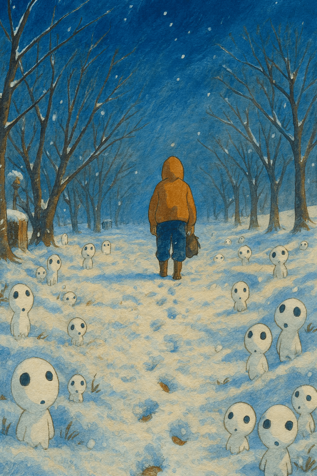 來了一場雪的冬日