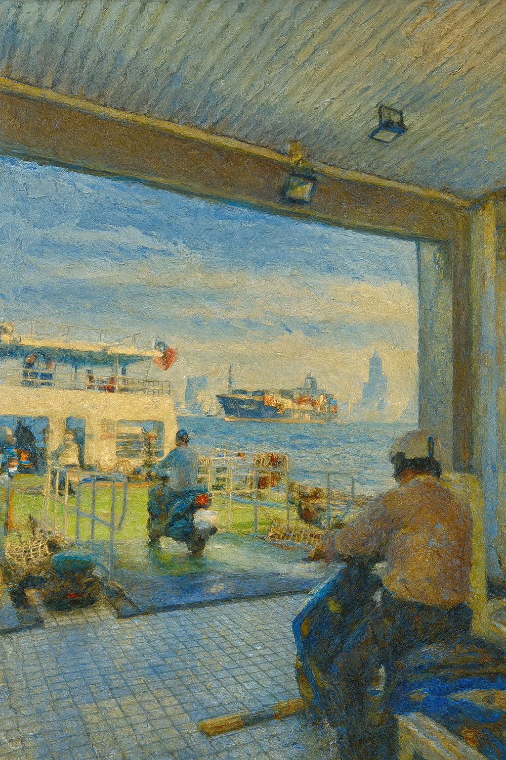 候船室等待漂泊