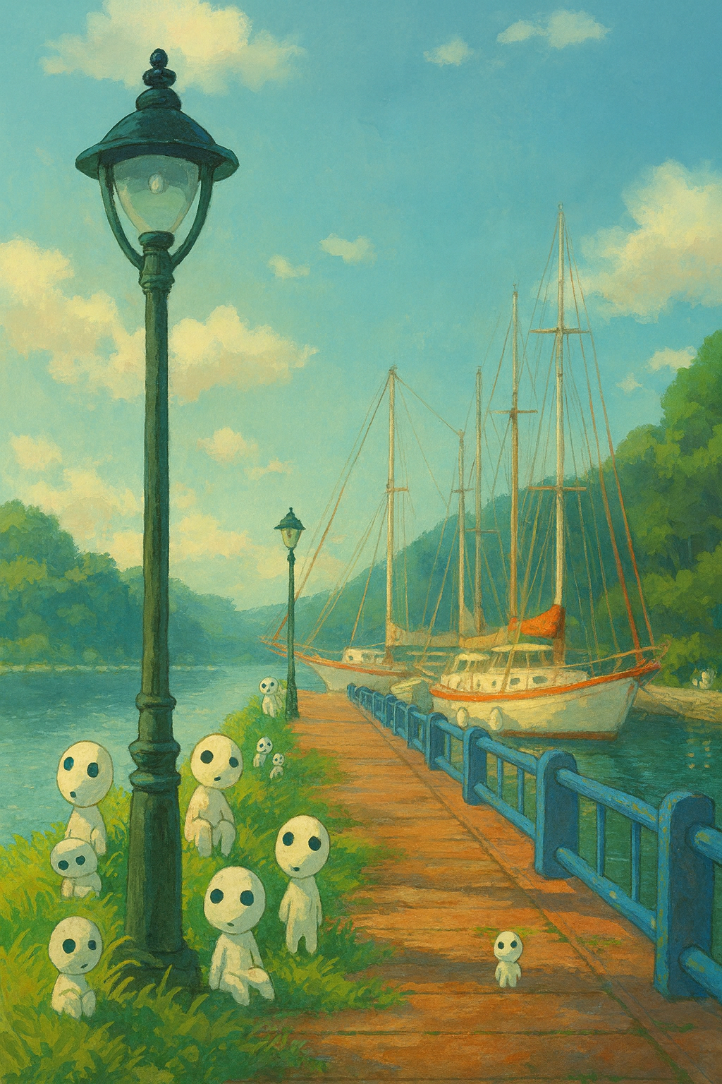 卡通世界裡的港灣