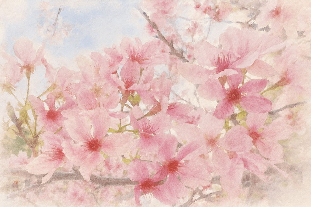 冷風中的昭和櫻