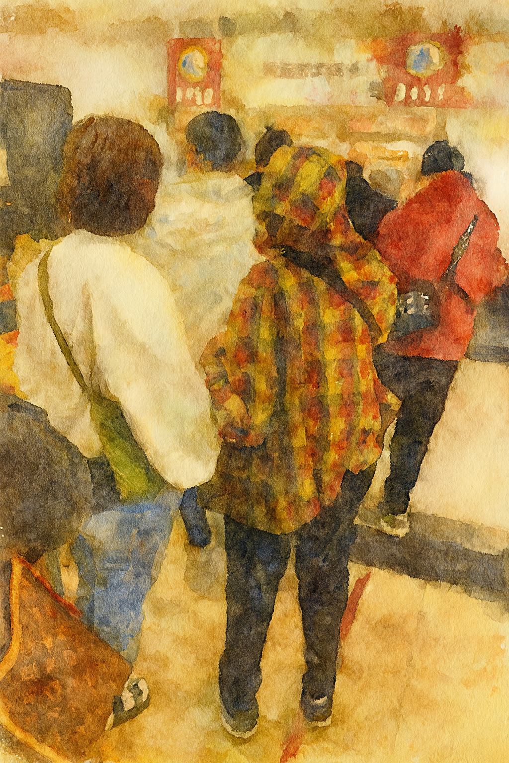 大排長龍的滷肉飯