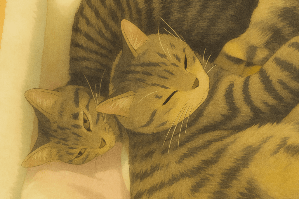 沉睡在夢境邊緣的貓咪